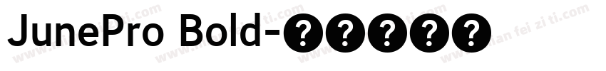 JunePro Bold字体转换